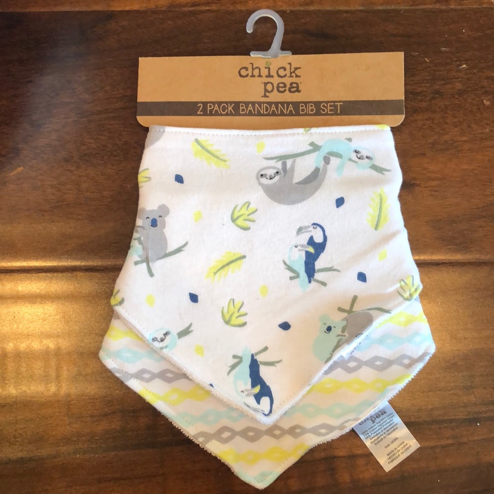 Chick pea 2 pack bandana sets.